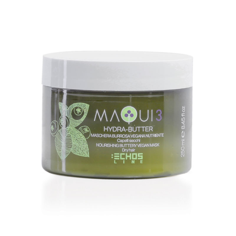 Μάσκα μαλλιών βουτύρου ανάπλασης με super food Hydra butter Maqui 3